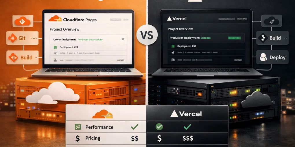Editorial hero image for the core concept of this post. Cloudflare Pages vs Vercel: which one fits your operating loop?
